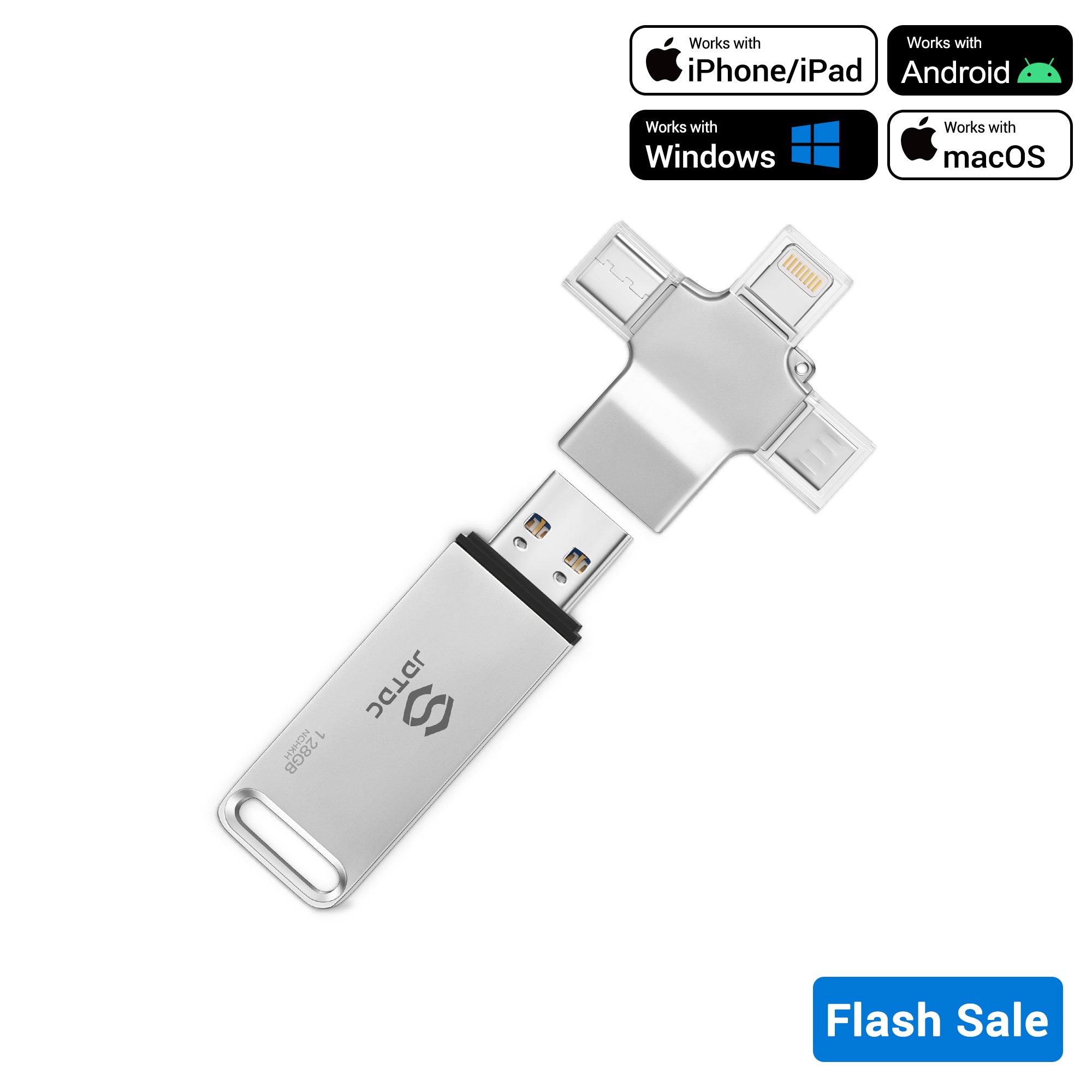 Copia de seguridad automática de la unidad flash USB para todos los dispositivos 4 en 1 