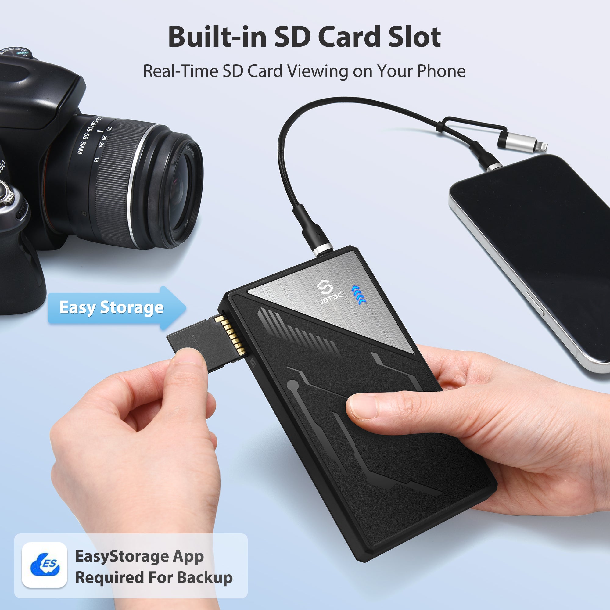 Backup Ssd Drive With Sd Card Reader Automatic Backup Hard Drive