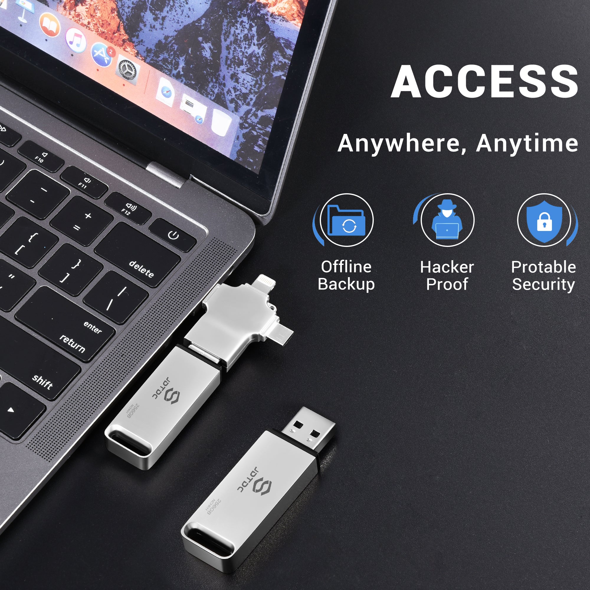 Auto Back up USB Flash Drive for All Devices 4 in 1 – JDTDC