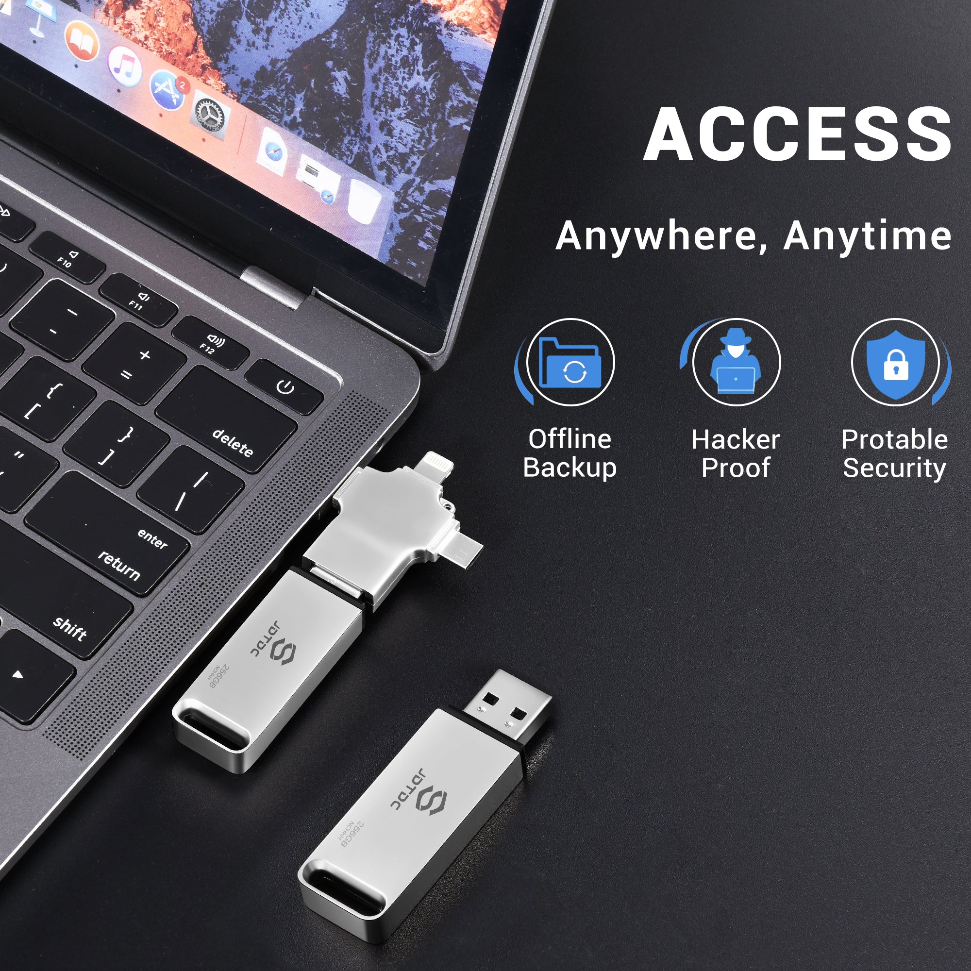 4 in 1 Auto Back up USB Flash Drive for All Devices