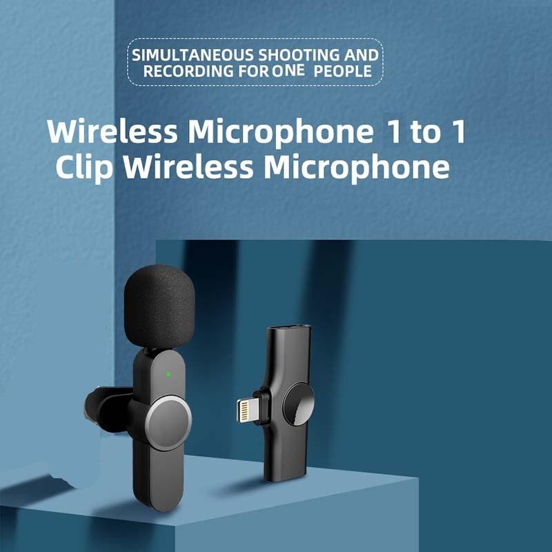 Wireless Lavalier Microphones for iPhone iPad