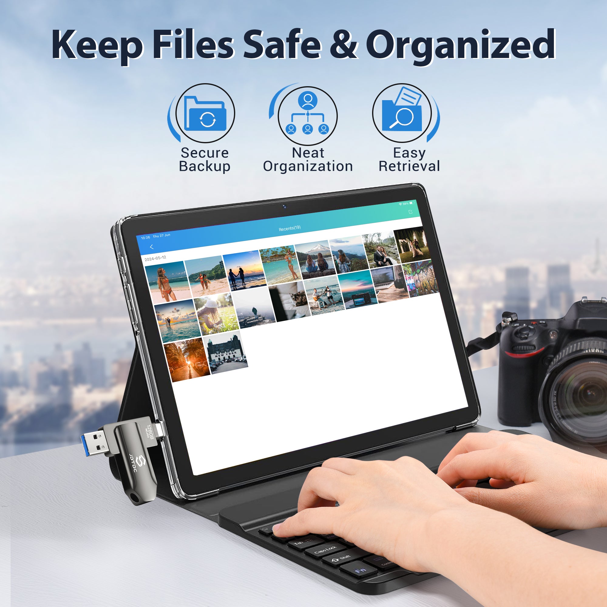3 in 1 Auto Back up USB Flash Drive for All Device – JDTDC