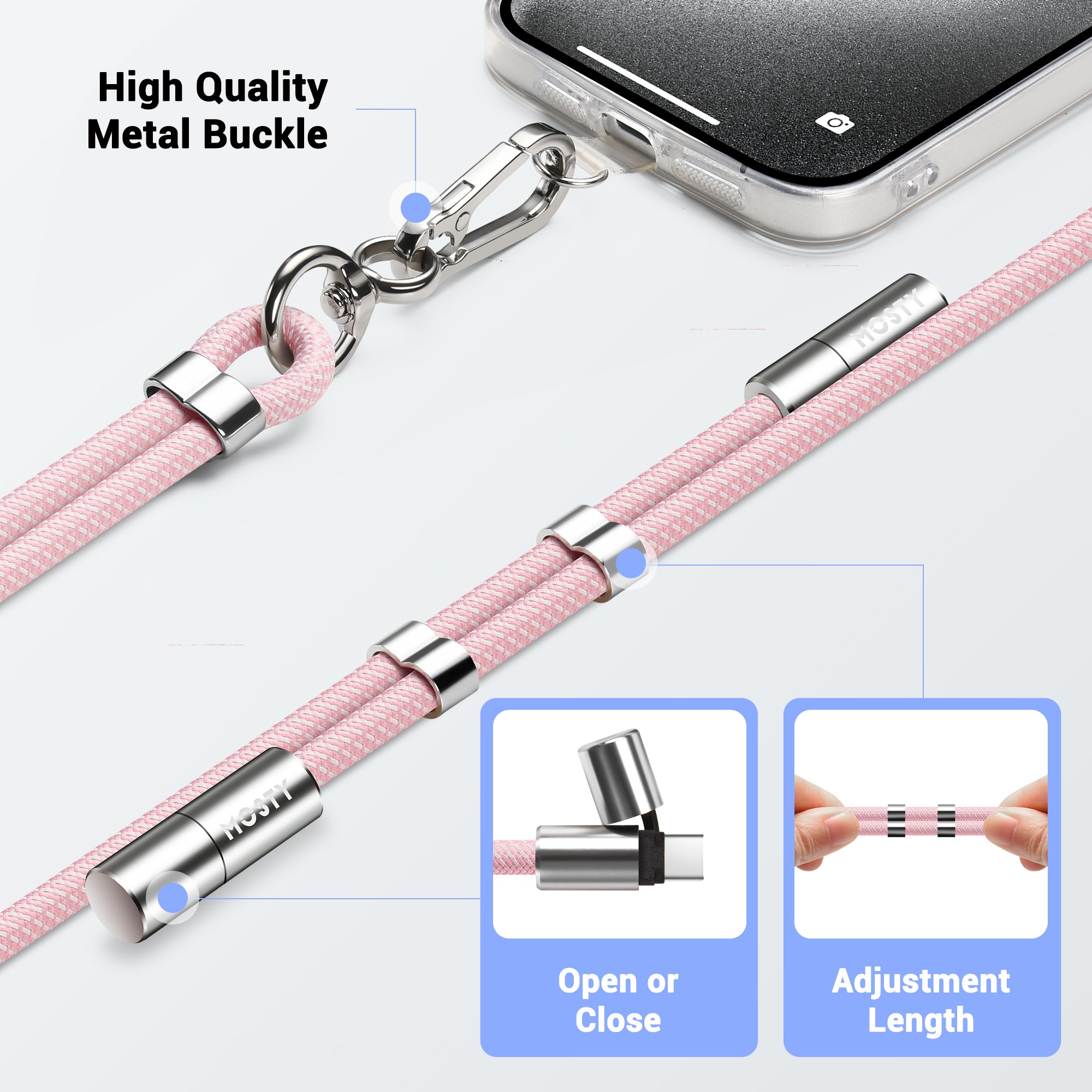 FAST CHARGING LANYARD Cable Type C- USB C Charging Cord