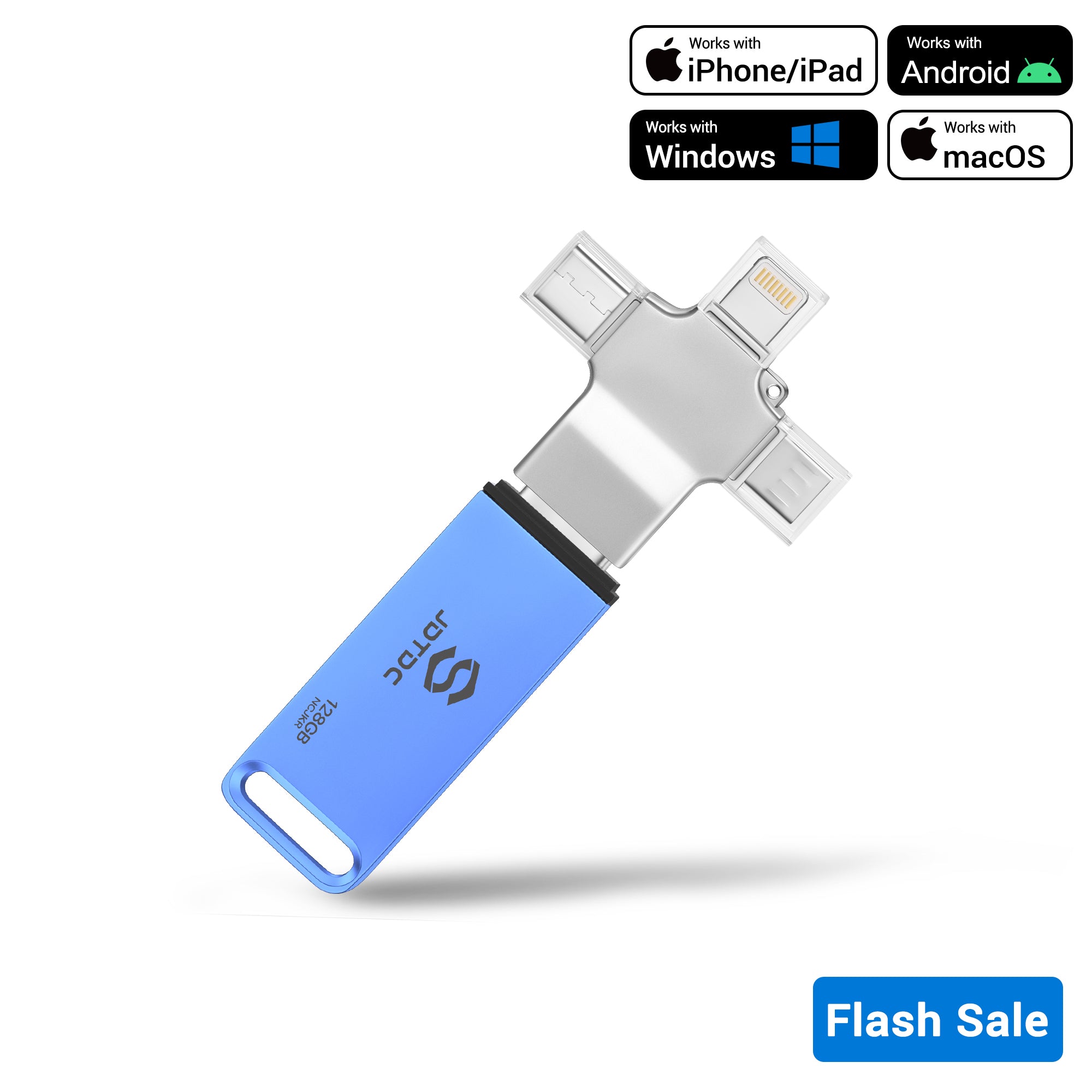 Auto Back up USB Flash Drive for All Devices 4 in 1 – JDTDC